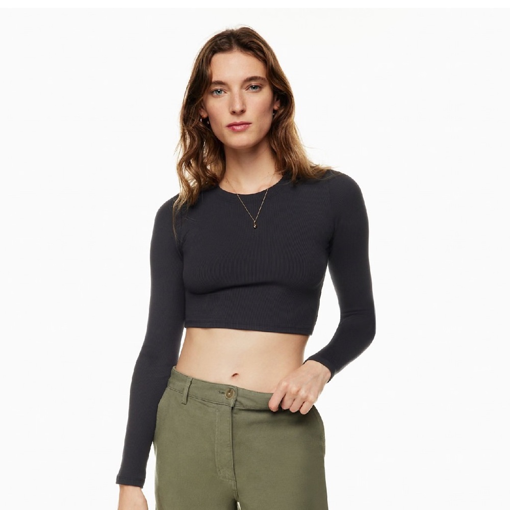 Wilfred Gray Fitted Long Sleeve Bodysuit